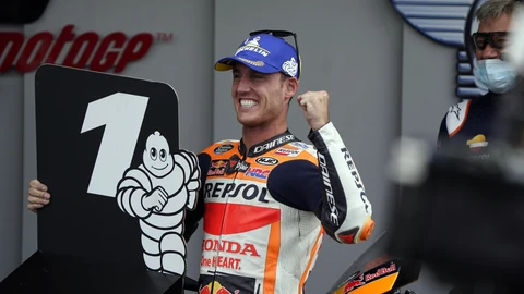 Pol Espargaró logró su primera "pole" con Repsol Honda