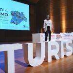 La directora general de Turismo, Estrella Torrecilla, en la presentación del Foro de Turismo de Castilla y León