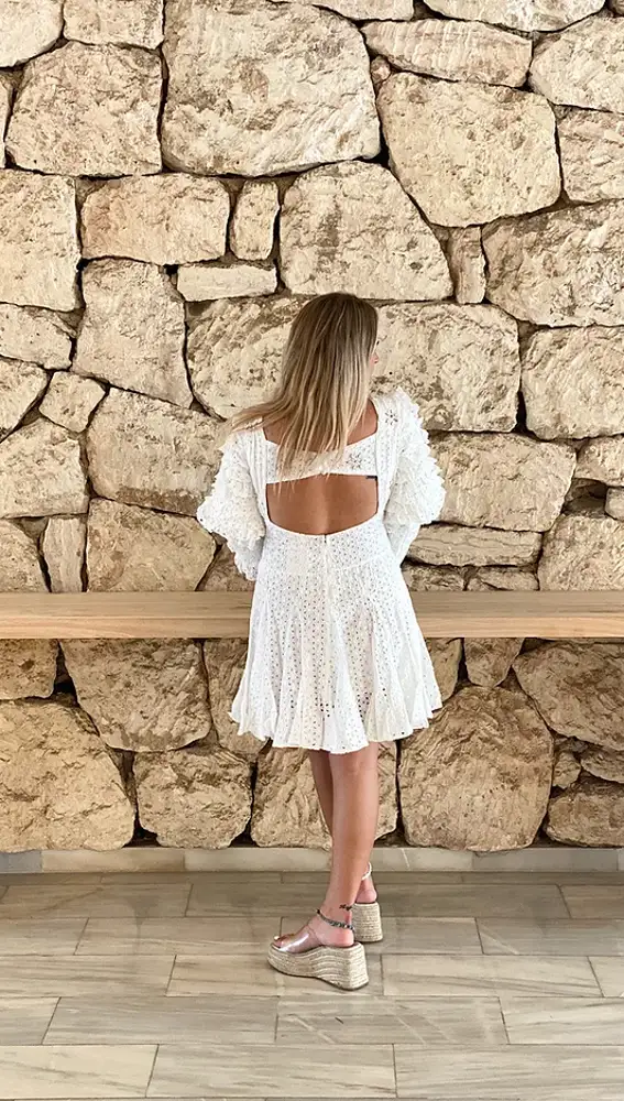 Rocío Flores con vestido Ibiza.