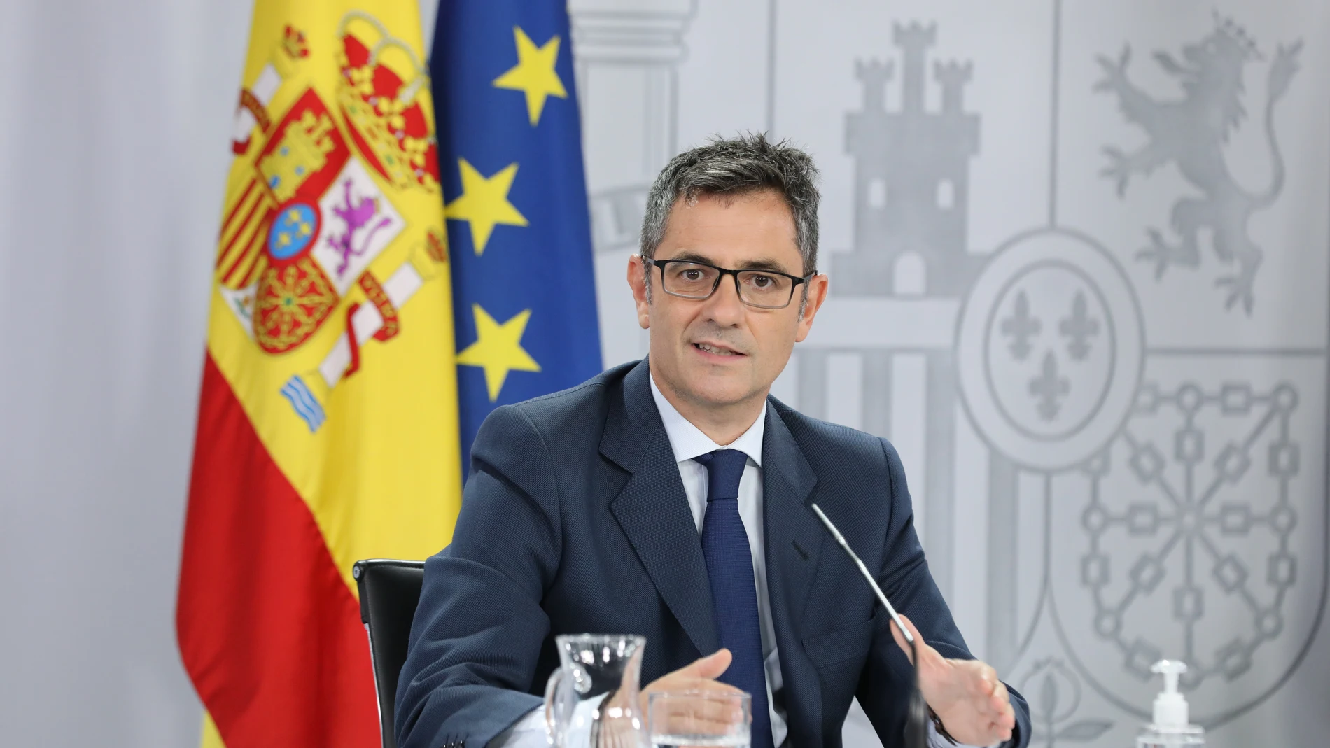 El ministro de la Presidencia, Relaciones con las Cortes y Memoria Democrática, Félix Bolaños