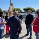 Oriol Junqueras junto a Marta Rovira y otros dirigentes de Esquerra en Ginebra