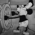 Fotogramas del primer cortometraje protagonizado por Mickey Mouse