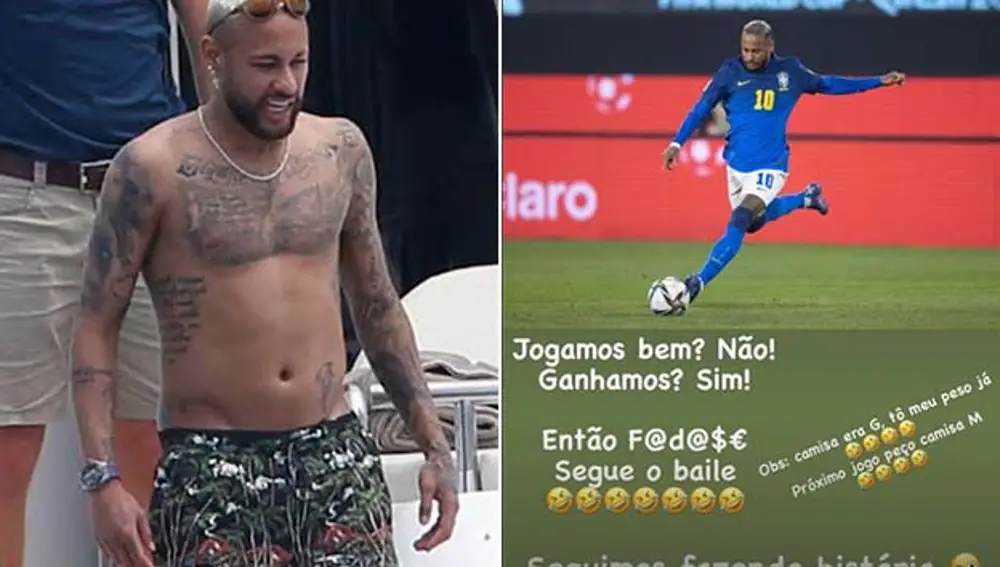 La foto de Neymar que se hizo viral en verano y la respuesta del futbolista brasileño después de jugar contra Chile.