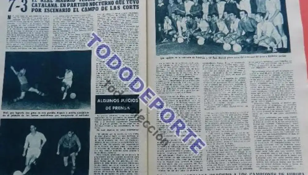 Boletín del Real Madrid de octubre de 1956