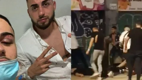 Imágenes de la brutal paliza