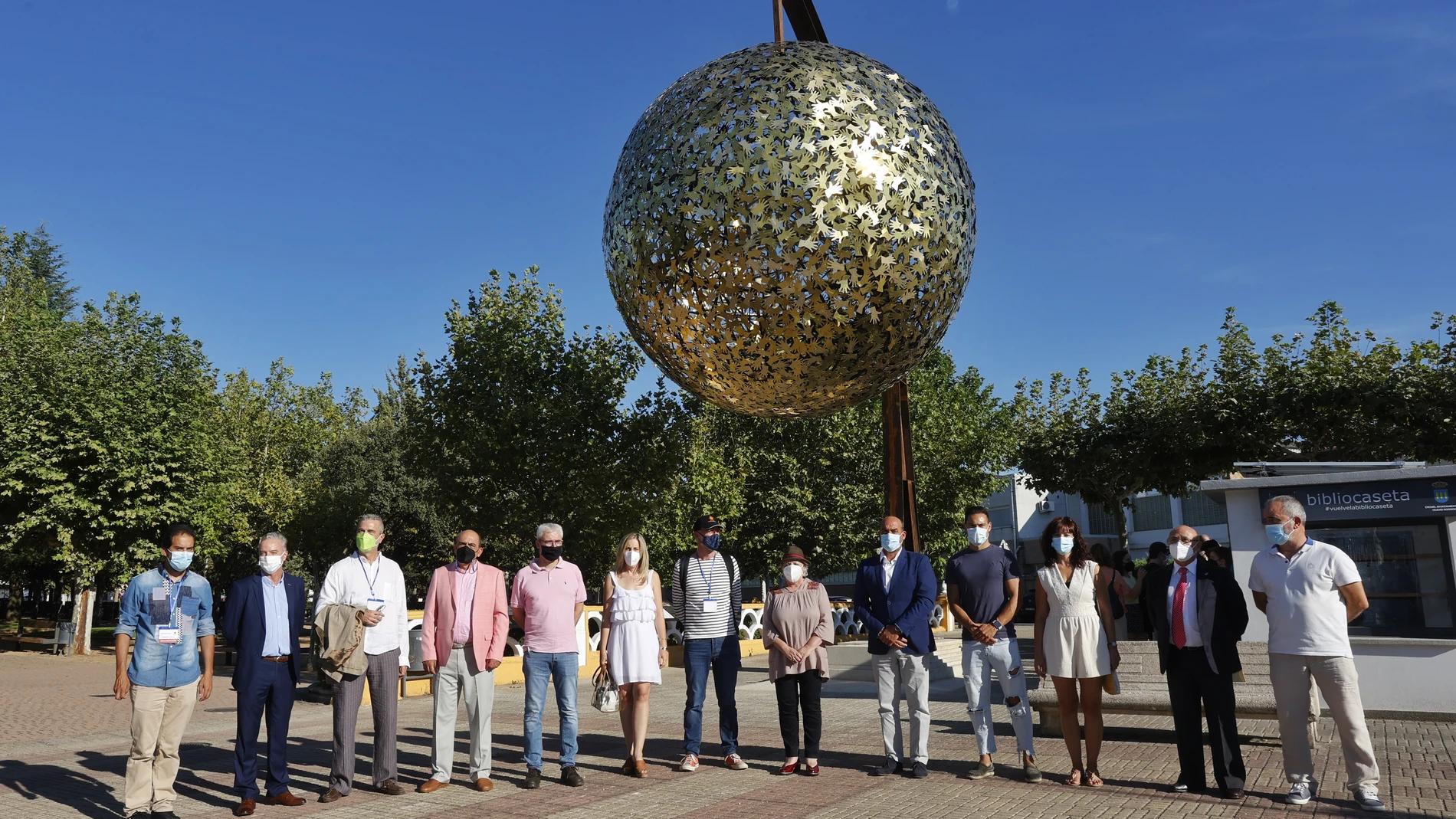 Acto institucional de inauguración del Sistema Solar a escala de Ciudad Rodrigo (Salamanca) con la participación de representantes de las principales instituciones, empresas y entidades del tercer sector que han colaborado para poner en marcha el proyecto