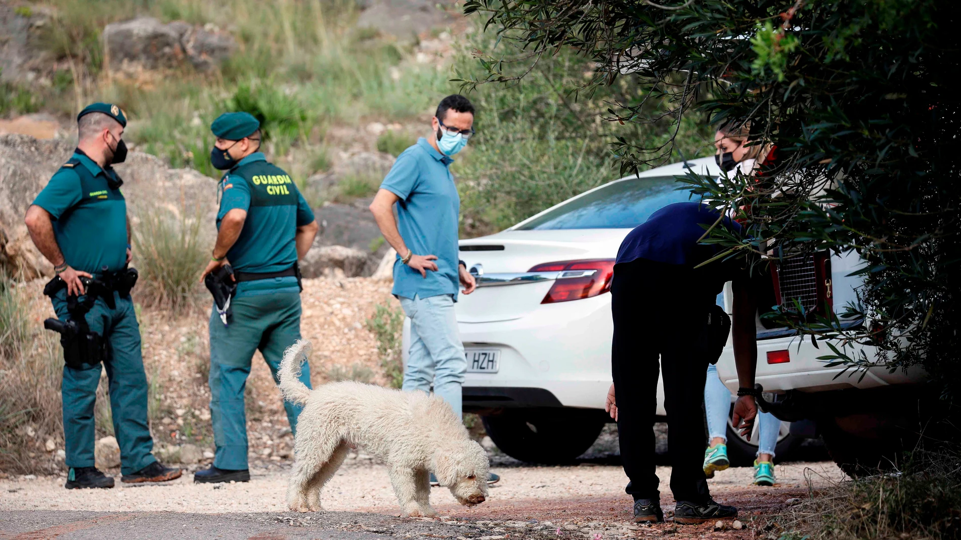 La Guardia Civil perimetra una nueva zona en el término municipal de Manuel (Valencia), donde se perdió el rastro de Marta Calvo hace casi dos años