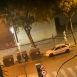 Imagen del tiroteo nocturno en La Mina