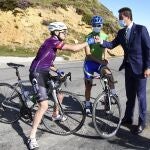 El consejero de la Presidencia, Ángel Ibáñez, inaugura la carretera de Picón Blanco-La Sía (Portillo de la Sía), en Espinosa de los Monteros (Burgos)