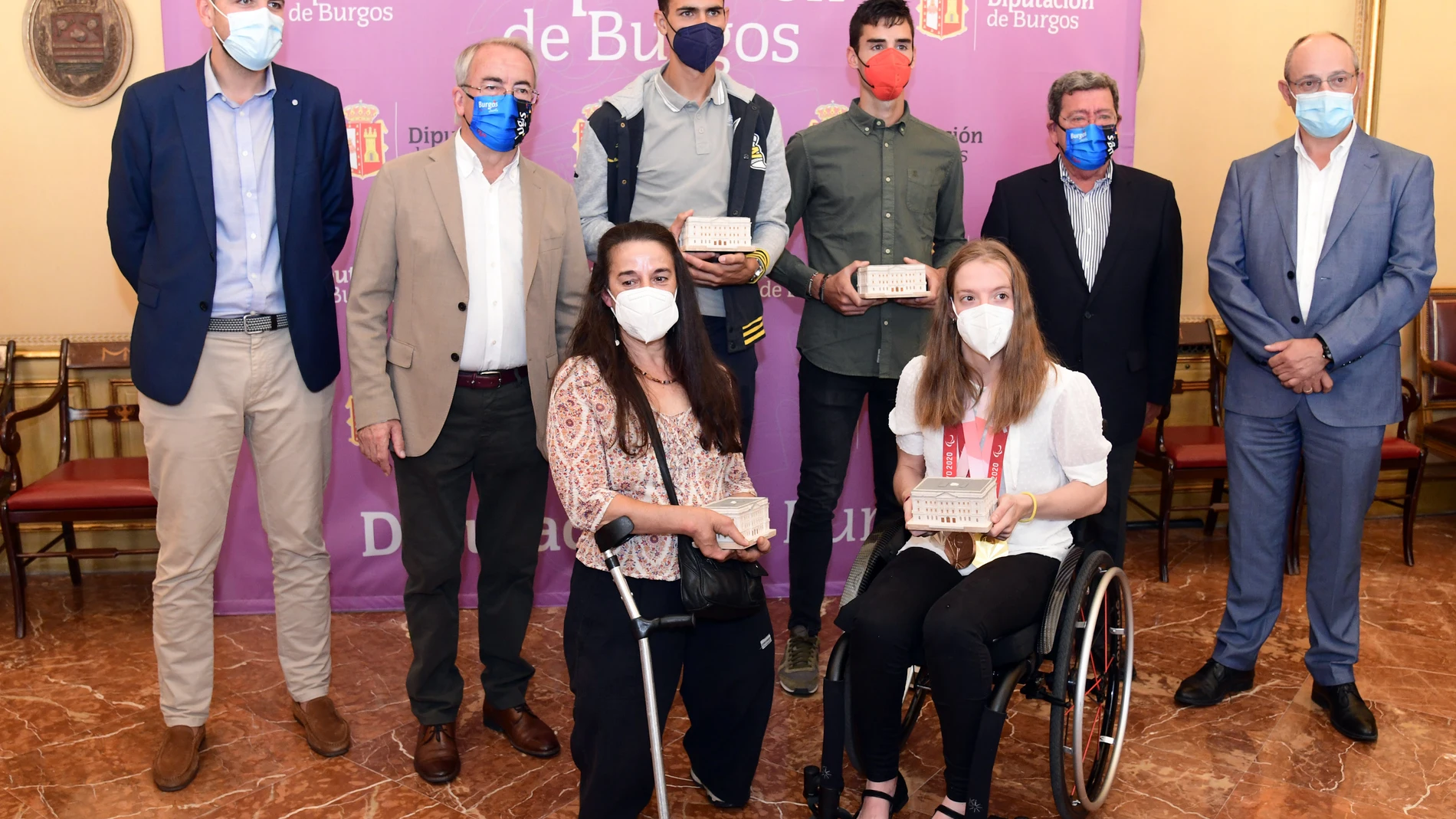 Homenaje de la Diputación de Burgos a los deportistas burgaleses que han participado tanto en los Juegos Olímpicos como en los Paralímpicos de Tokio 2020