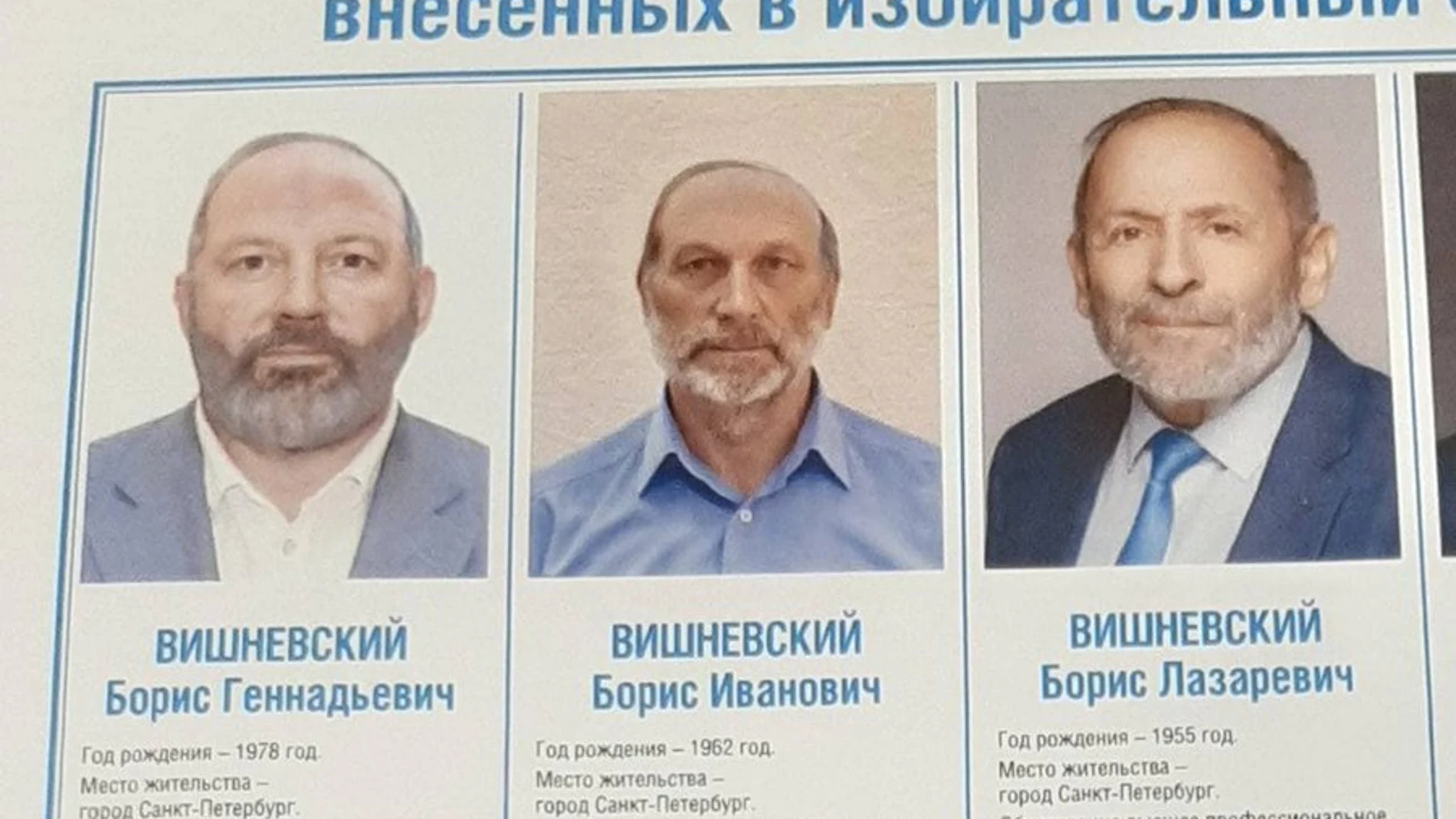 Vishnevsky es candidato del Partido Liberal, y Bykov tuvo que transformar su aspecto para quitarle votos al candidato opositor al régimen ruso