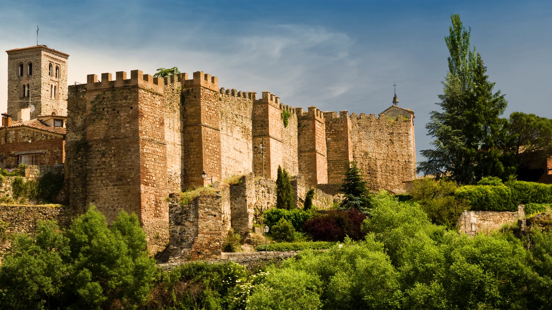 Vista del Castillo de Buitrago del Lozoya, en la Sierra Norte de Madrid