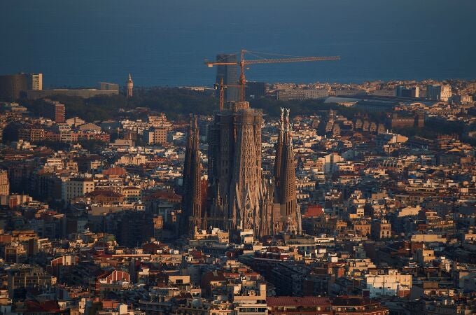 Vista de la Sagrada Familia de Barcelona