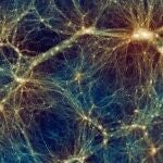 Instantánea de Uchuu que muestra la distribución a gran escala de la materia del universo