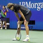 Alexander Zverev agotado tras el puntazo que jugó contra Djokovic