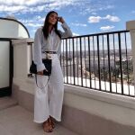 La diseñadora Vicky Martín Berrocal con total look de Zara
