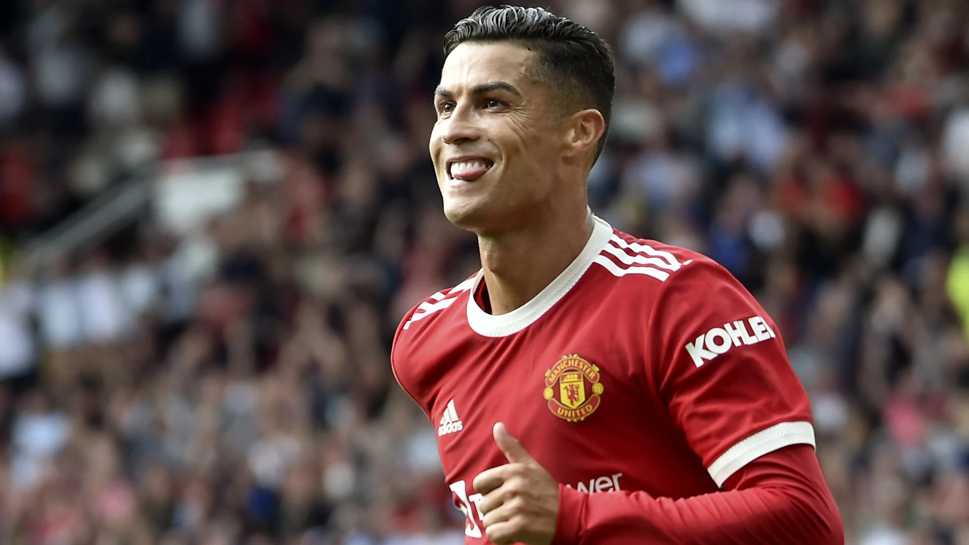 Cristiano Ronaldo, feliz en su regreso al Manchester United