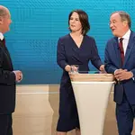  Todos contra Laschet en el duelo de a tres de los candidatos alemanes