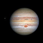 Júpiter, fotografiado por el Telescopio Espacial Hubble.