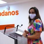 Comparecencia de la coordinadora autonómica de Ciudadanos en Castilla y León tras la Junta Directiva de la formación