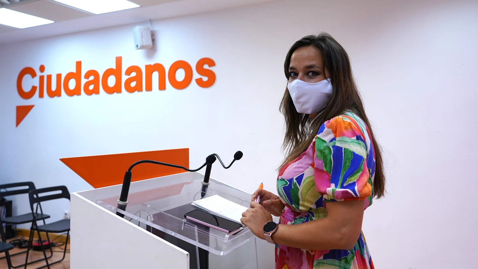 Comparecencia de la coordinadora autonómica de Ciudadanos en Castilla y León tras la Junta Directiva de la formación