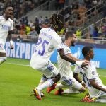 Rodrygo celebra su gol