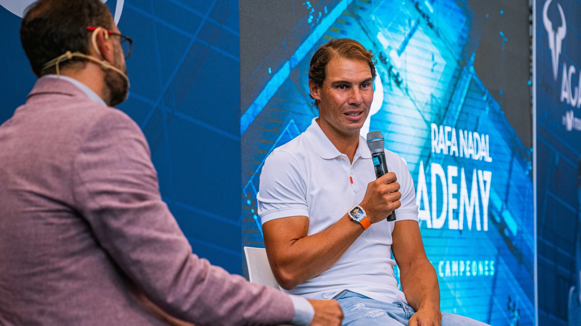 Rafa Nadal, en la presentación de la docuserie sobre la Rafa Nadal Academy