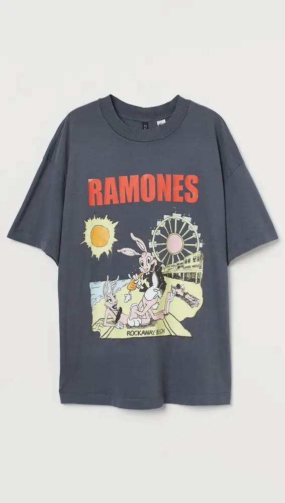 Camiseta con motivo estampado de Los Ramones, de H&M