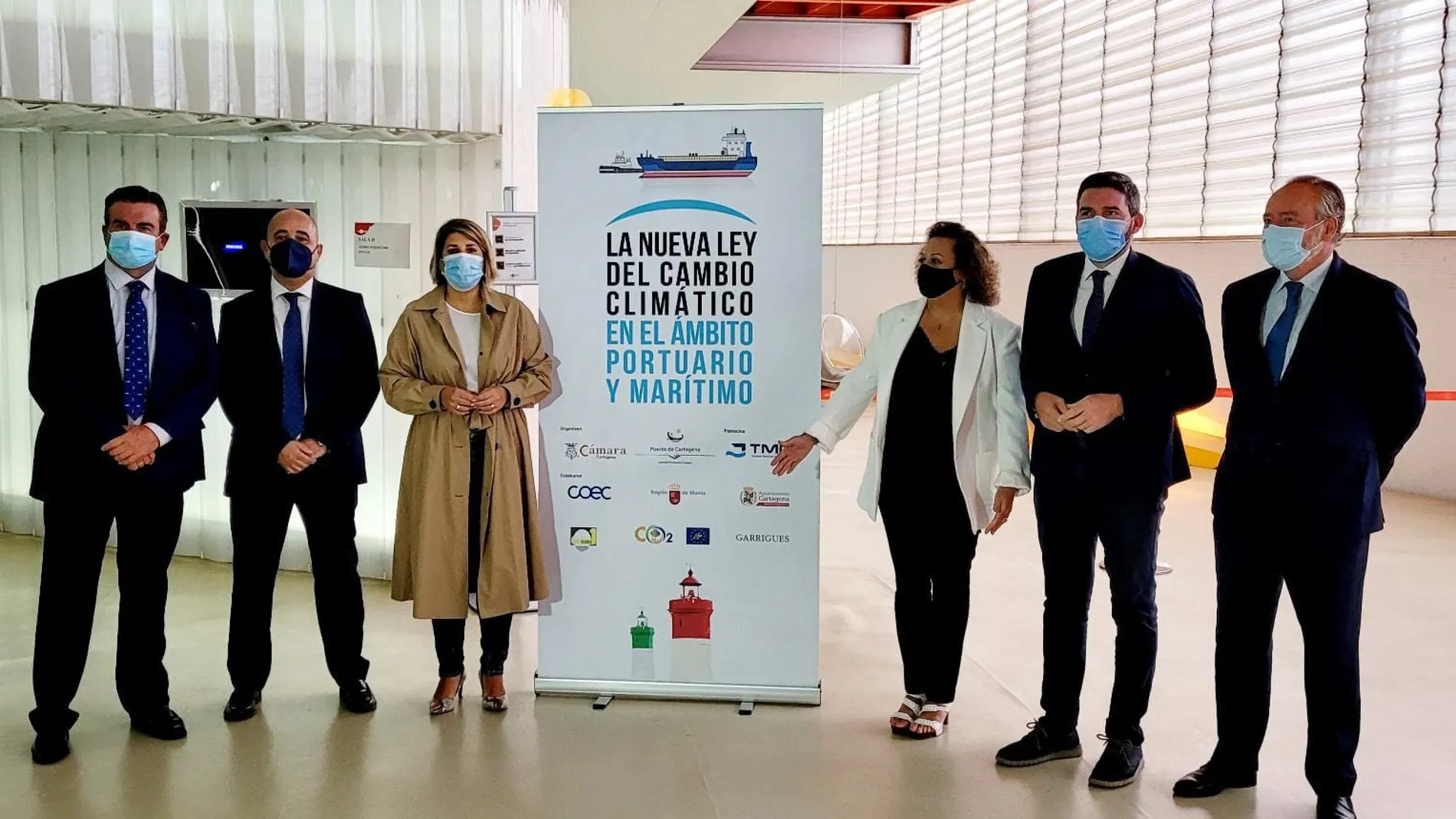 El consejero Antonio Luengo, en la apertura de la jornada ‘La nueva ley de cambio climático en el ámbito portuario y marítimo’.