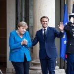 Merkel y Macron se han reunido en París
