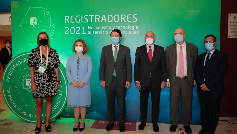 El presidente de la Junta de Castilla y León, Alfonso Fernández Mañueco, clausura el VI Congreso Registral 2021 "Humanismo y Tecnología al servicio de la sociedad"