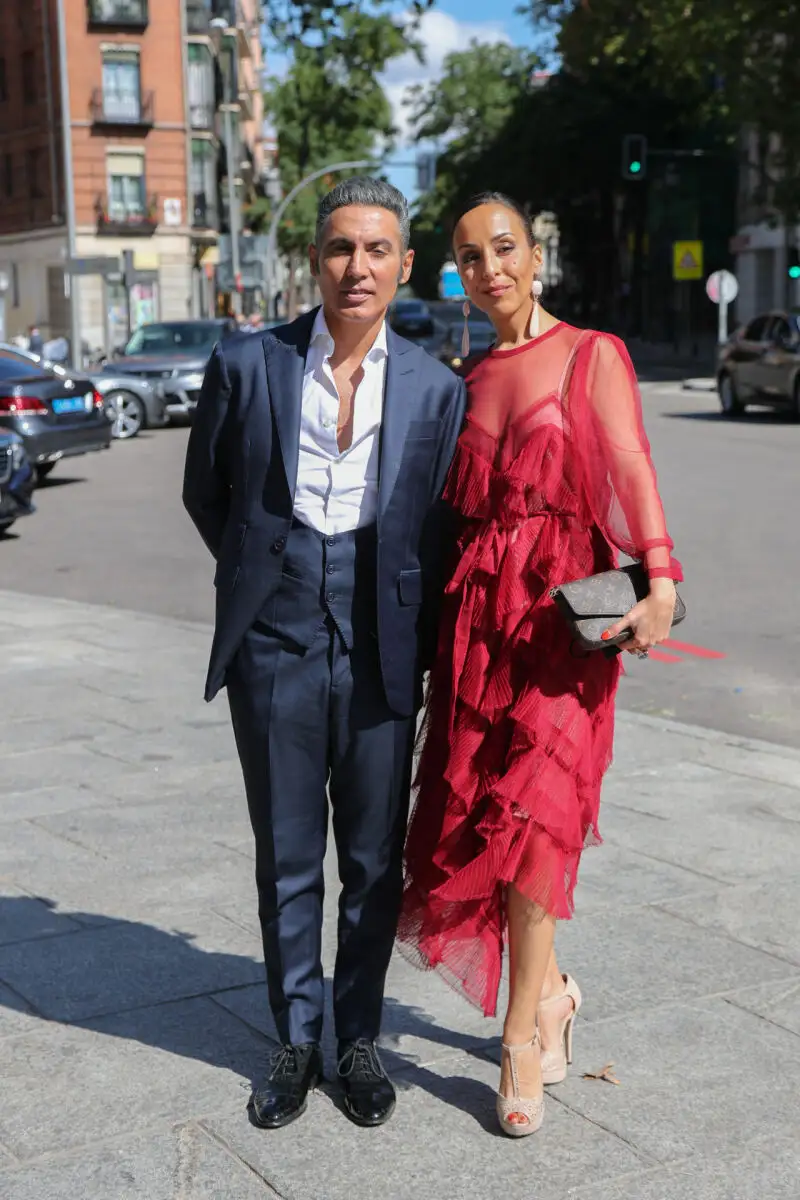Pitingo y Verónica Fernández Prieto en la boda de Rocío Gil y Philip Pérez-Cirera Roy