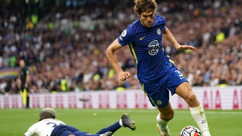 Marcos Alonso con el Chelsea.