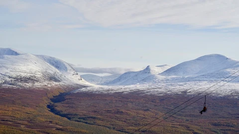 Vista desde la Aurora Sky Station en Abisko.
