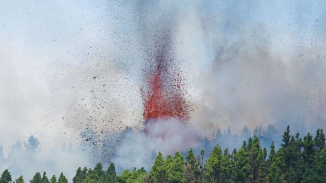 Imagen de la erupción volcánica en Cumbre Vieja, La Palma