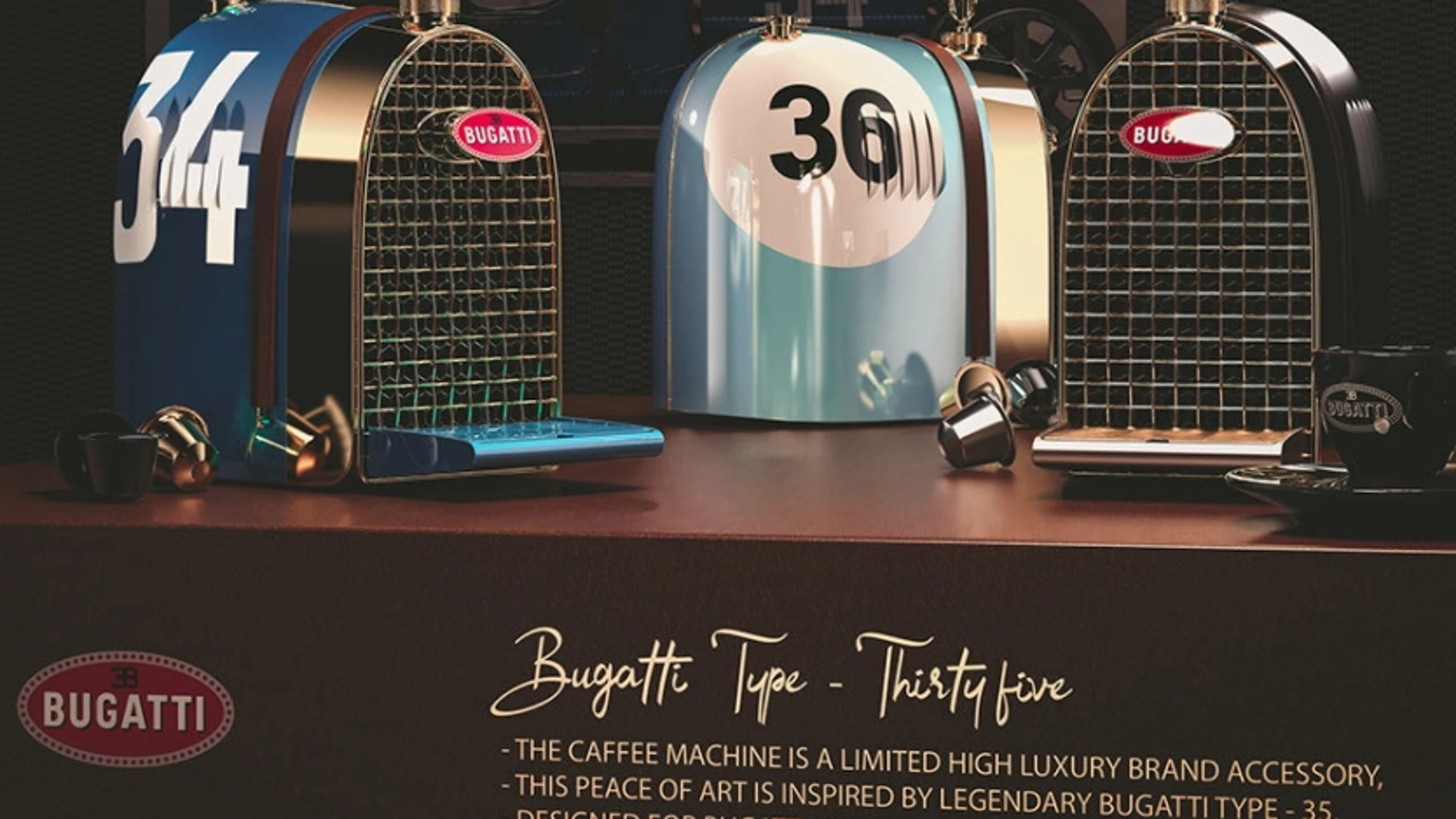 Cafeteras de la firma Bugatti.