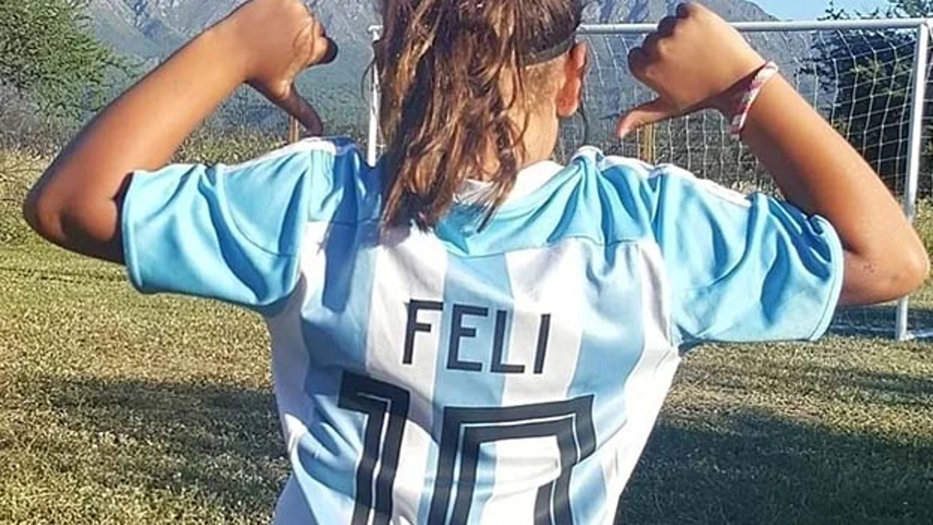 Felicitas Flores Mussi, la futbolista argentina de ocho años que ha fichado por Nike.