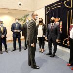 El presidente de las Cortes de Castilla y León, Luis Fuentes, recibe a los miembros del Consejo de Colegios Profesionales de Farmacéuticos de Castilla y León