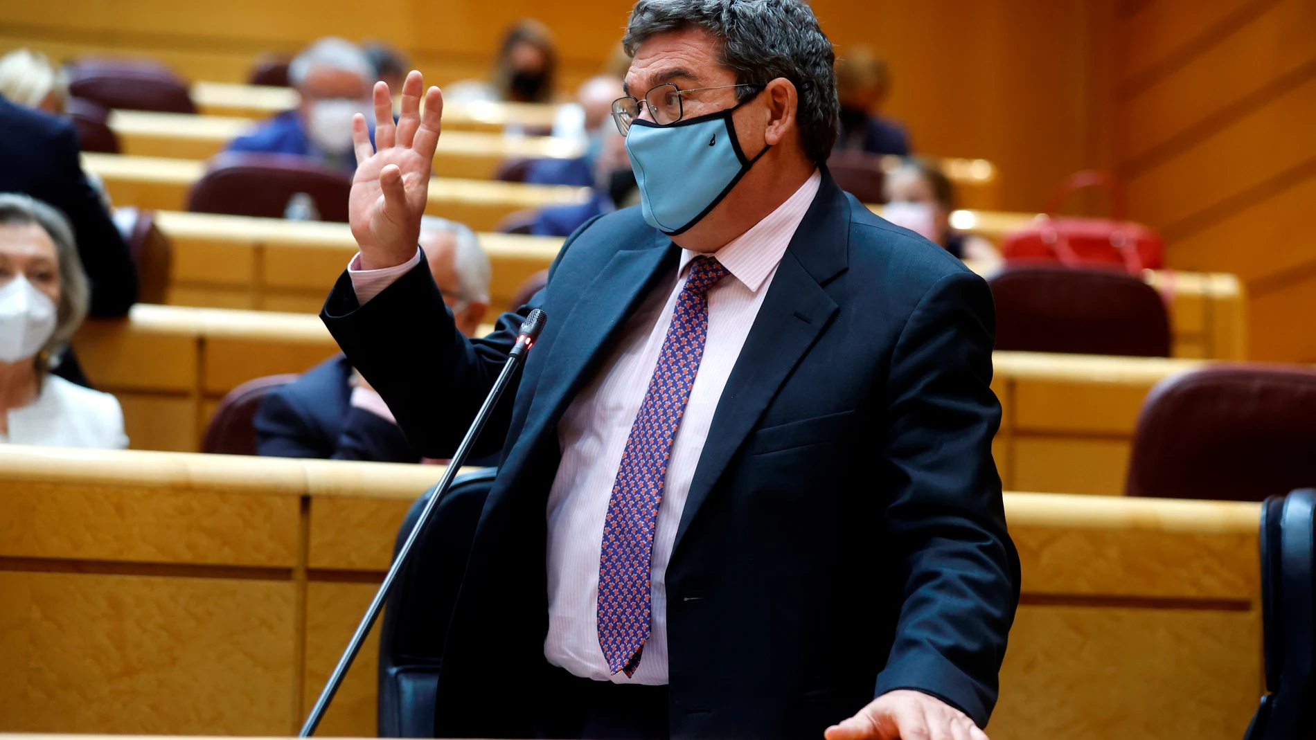 El ministro de Inclusión y Seguridad Social, José Luis Escrivá, intervino el martes pasado en la sesión de control al gobierno en el Senado