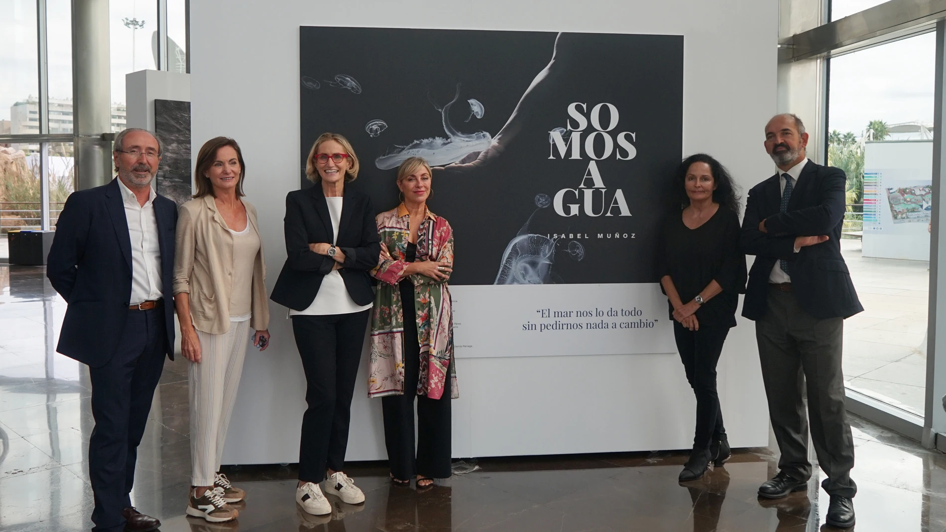 Pedro Muelas, Mercedes Calabuig, Celia Calabuig, Gertru Gómez, Isabel Muñoz y Eduardo Nogués