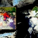 Imagen tomada por el satélite Copernicus del volcán de Las Palmas