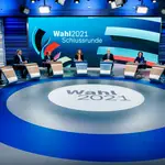 Debate en la televisión pública entre los líderes de los siete partidos alemanes