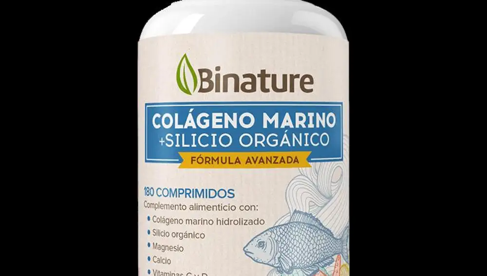 Colágeno marino con silicio orgánico Binature