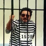 FILE PHOTO: Shining Path guerrrilla leader Abimael Guzman, seen in a jail after his capture in Peru, on September 24, 1992. REUTERS/Anibal Solimano/File Photo