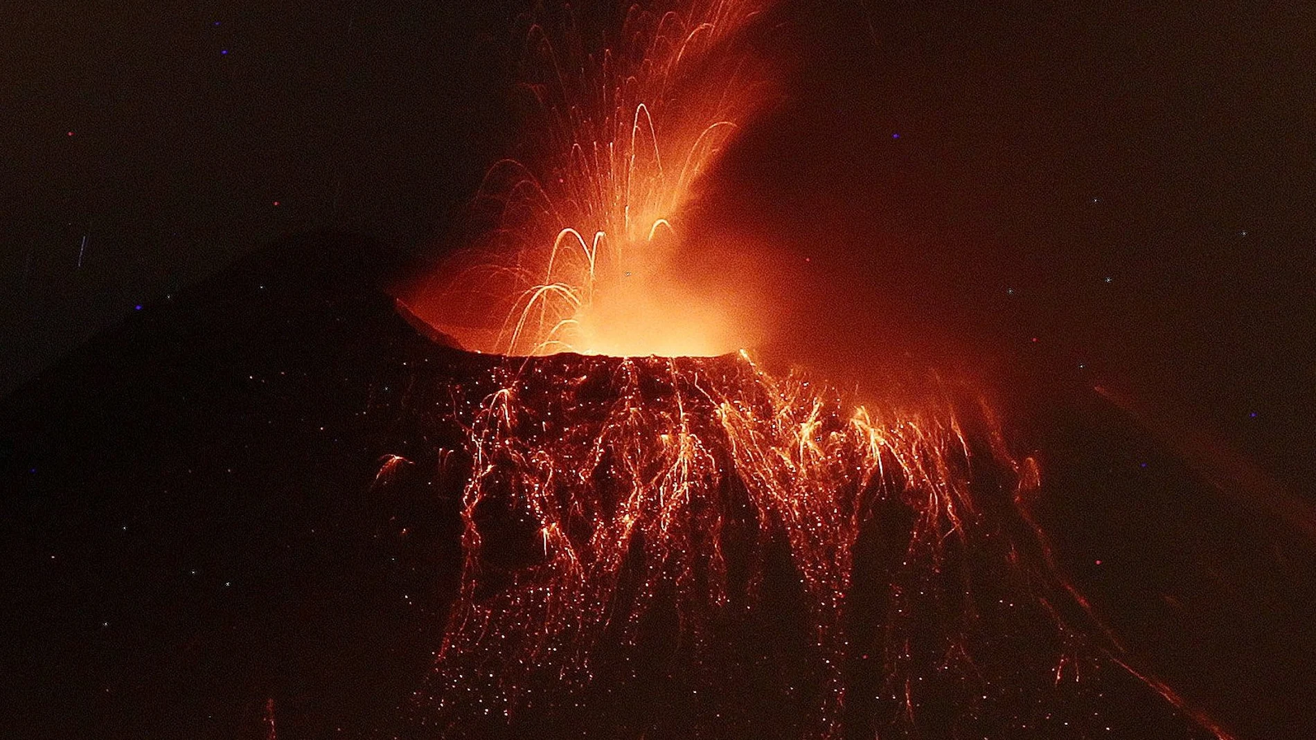 Detalle del volcán Tungurahua