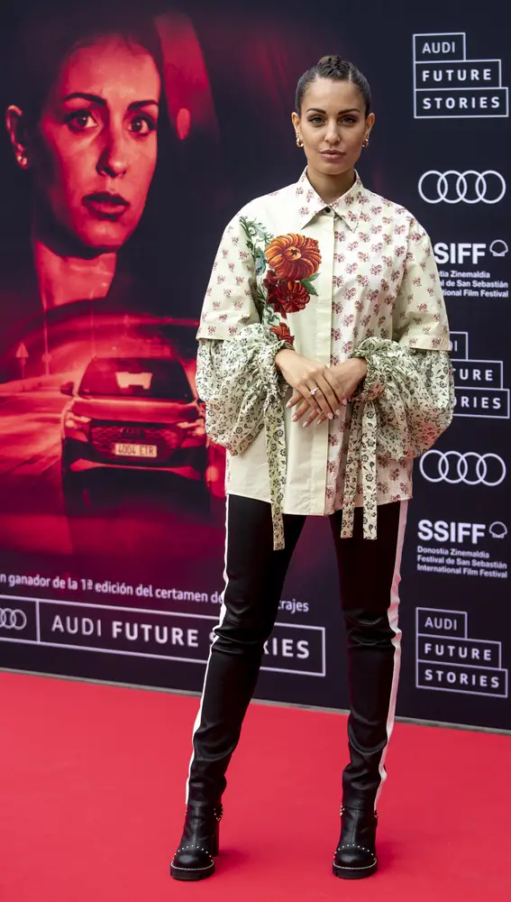 Actress Hiba Abouk at the photocall for film &quot;Audi&quot; during the 69th San Sebastian Film Festival in San Sebastian, Spain, on, 22 September, 2021.