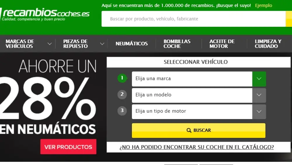 Ofertas en recambios de coche