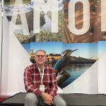 Jesús María Prada, vicepresidente d ela Diputación de Zamora en el expositor de la provincia en Naturcyl