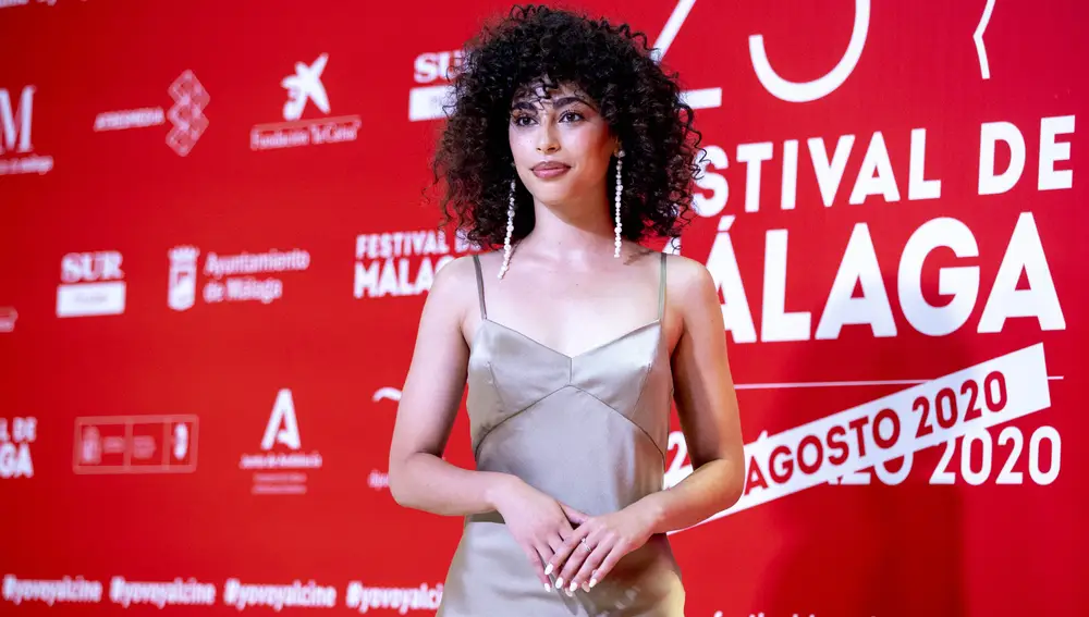 Actress Mina El Hammani during the photocall of the 23rd edition of the Malaga Film Festival in Malaga on Friday, 28 August 2020