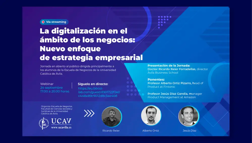 Primer webinar de la UCAV de este curso